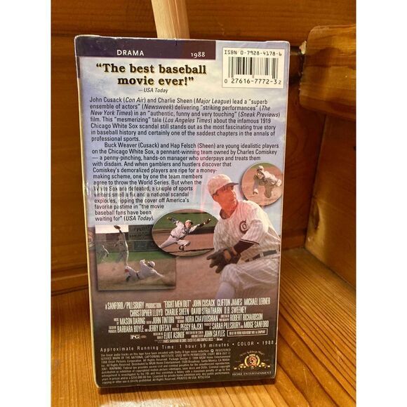 Eight Men Out VHS  - Picture 2 of 2